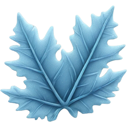 Frost on a leaf emoji