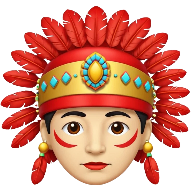 chief hat, pop art, simple lines, flat emoji