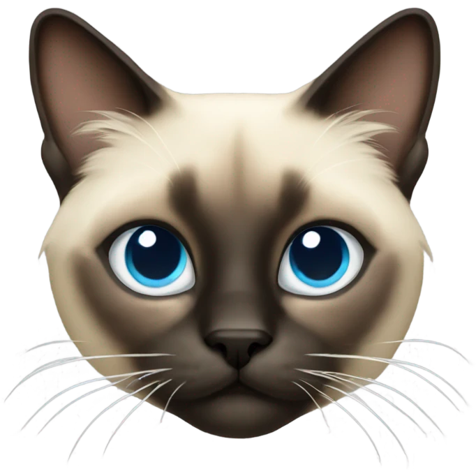Siamese long hair cat  emoji