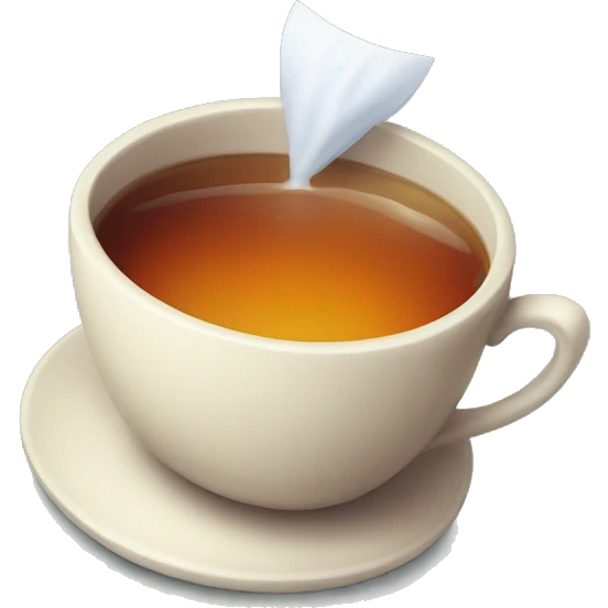 a cup of tea in the Halloween style emoji