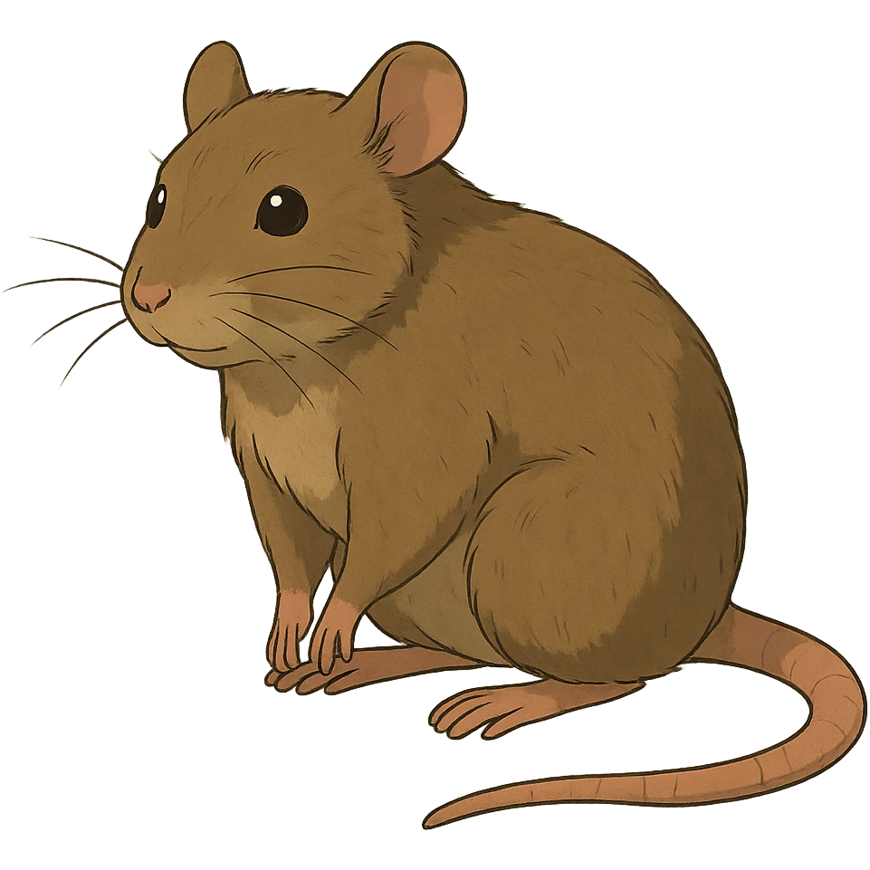 realistic rat ghibli style emoji