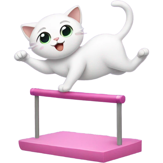 Cat doing gymnastics  emoji