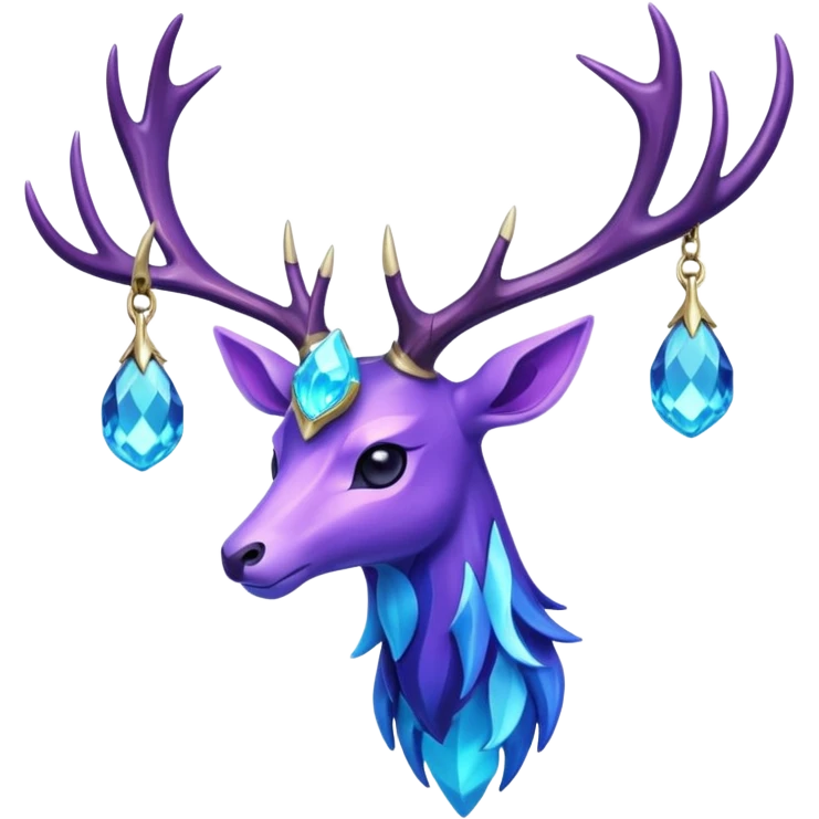 Pokemon legendary cian and purple crystal xerneas emoji