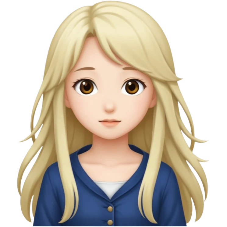 shoujo cute anime romance girl  emoji