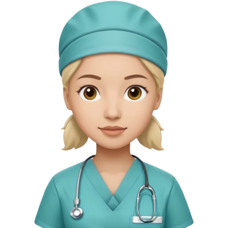 A smart female surgeon emoji
