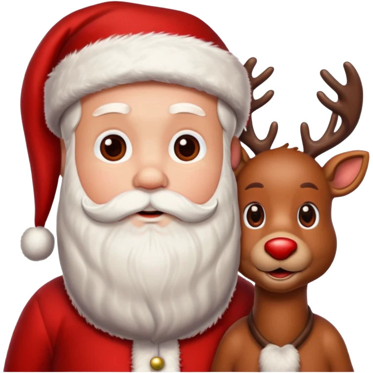 santa Rudolph emoji