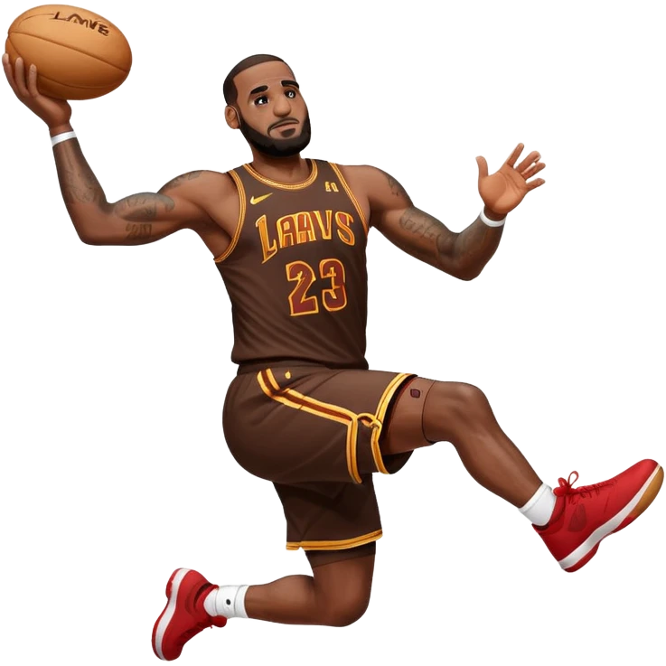 Make LeBron dunking a potato  emoji