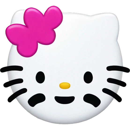 hello kitty face  emoji