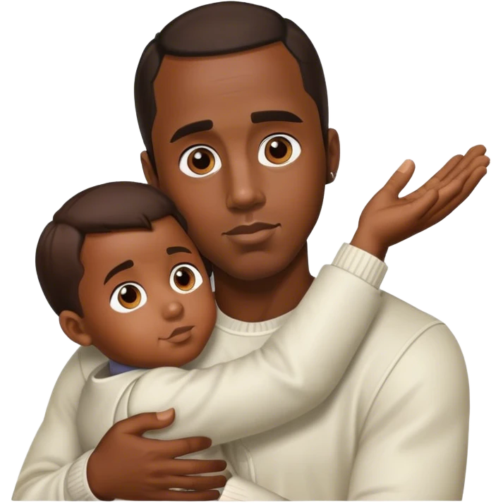 diddy holding a kid emoji