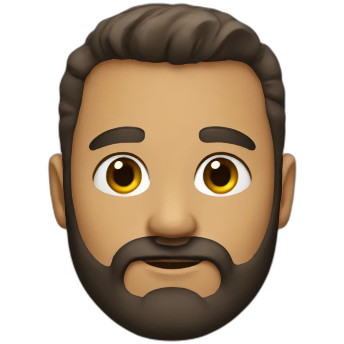 bold guy beard emoji