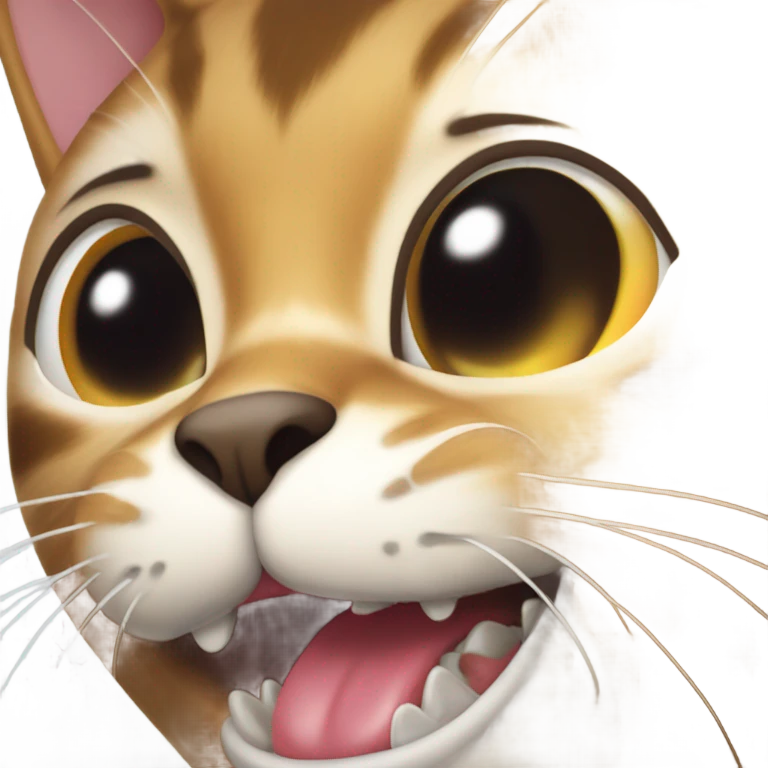 cat biting emoji