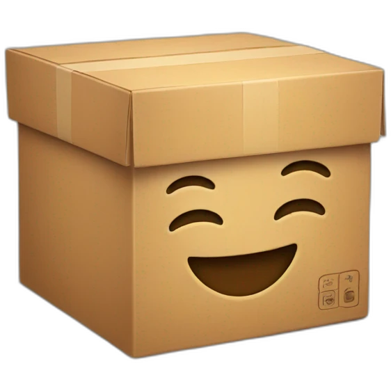 box with smile emoji