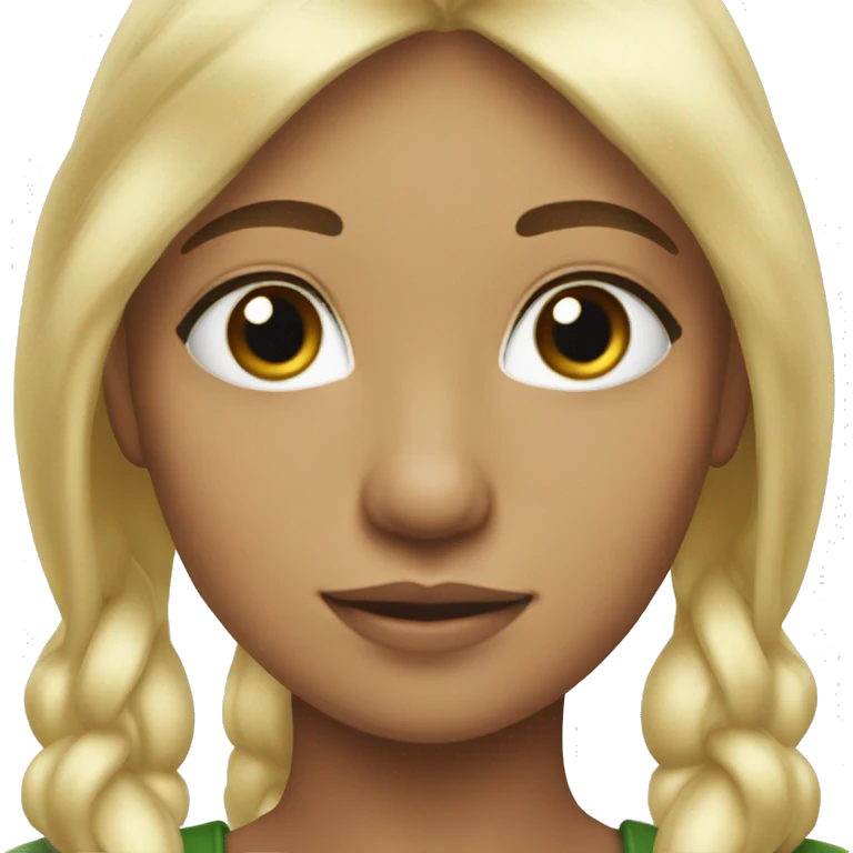 an elf girl blonde hair emoji