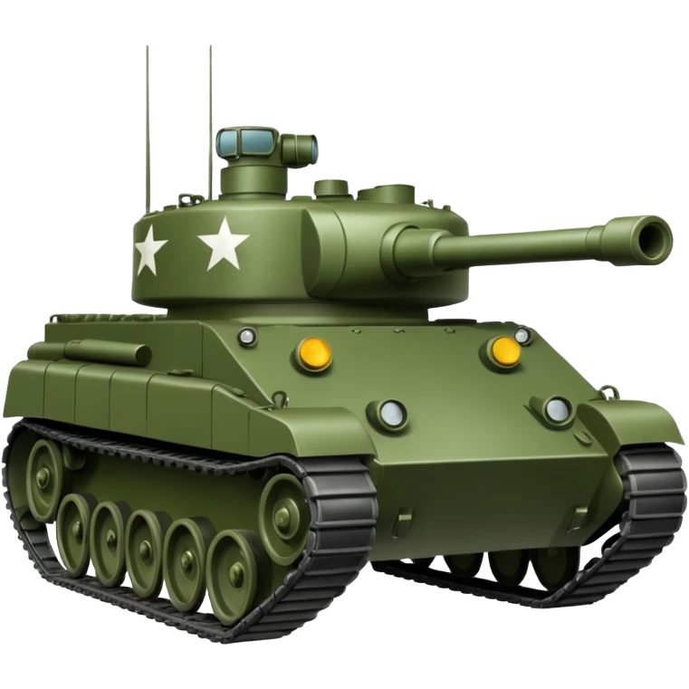 een tank (militair voertuig) emoji
