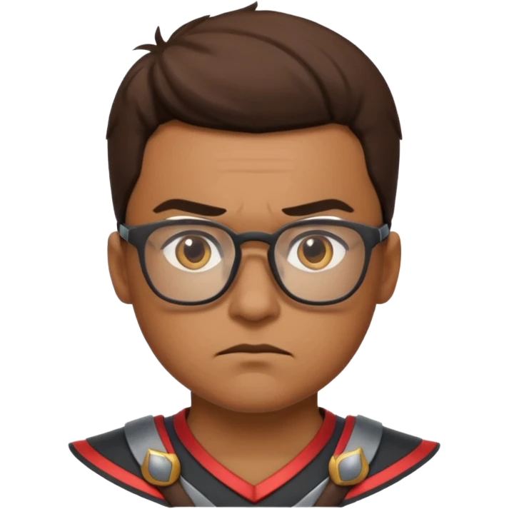 Glasses-Wearing Warrior emoji