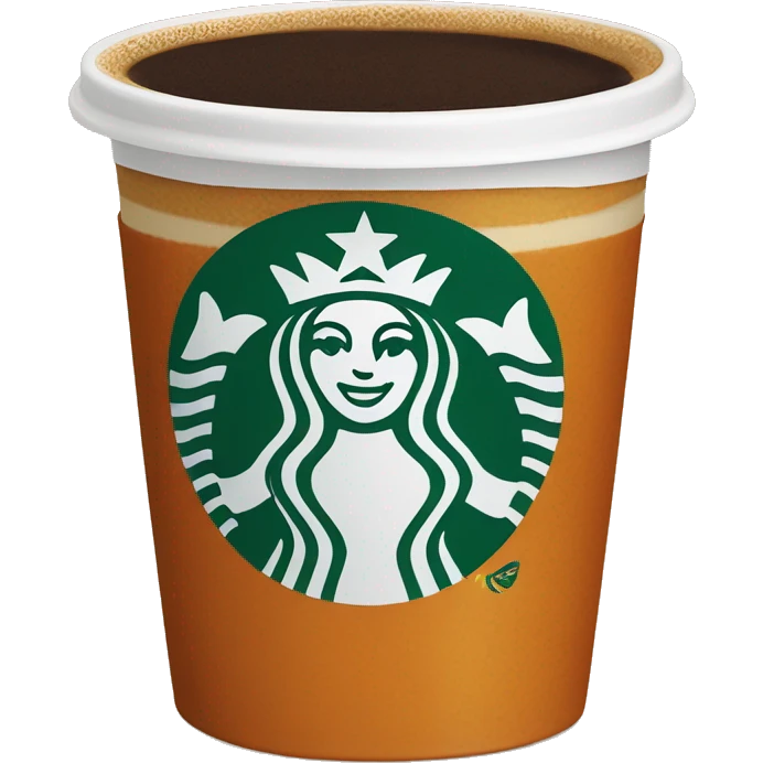 Pumpkin spice coffee from Starbucks  emoji