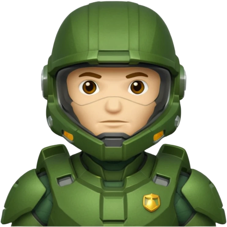 masterchief with full helmet emoji