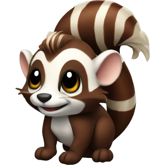 Cinnamon skunk emoji