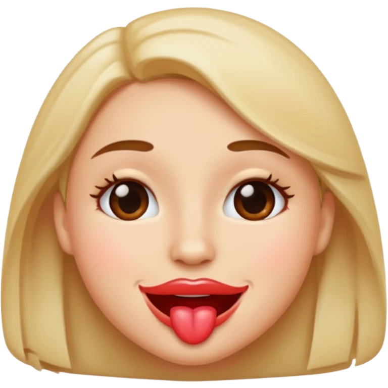 kissing face emoji