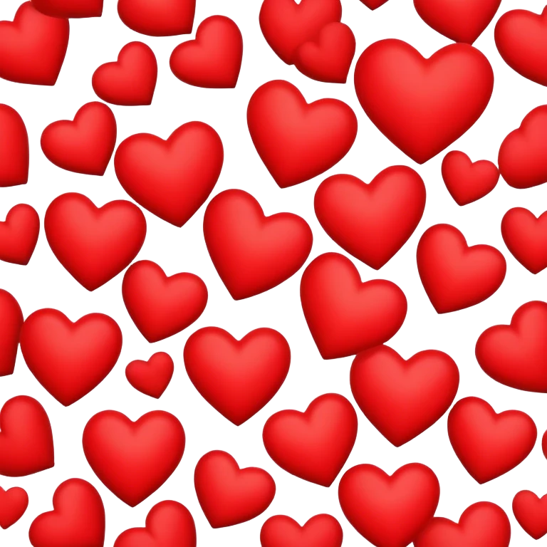 Plein de cœur rouge   emoji