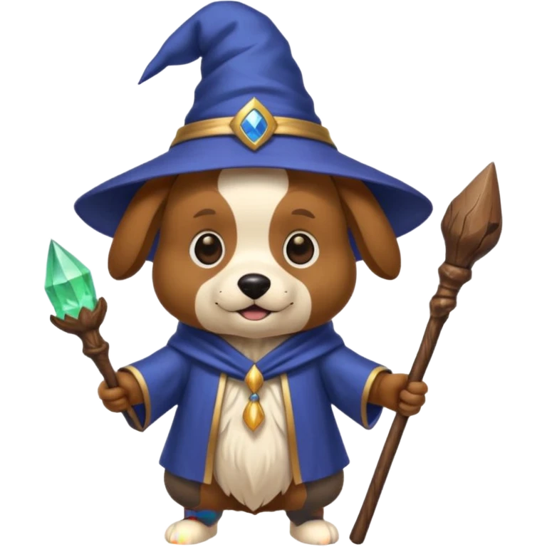 Dog wizard emoji