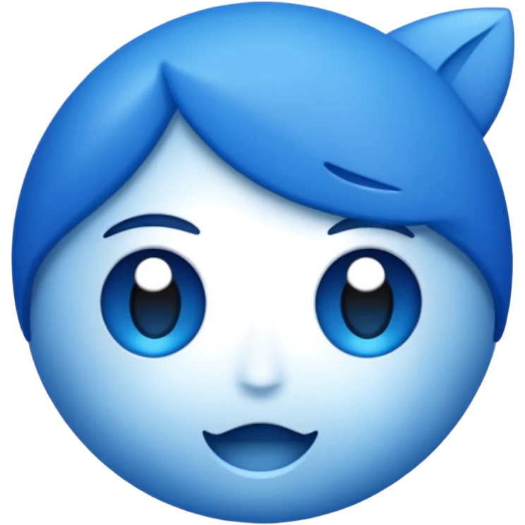Blue  emoji