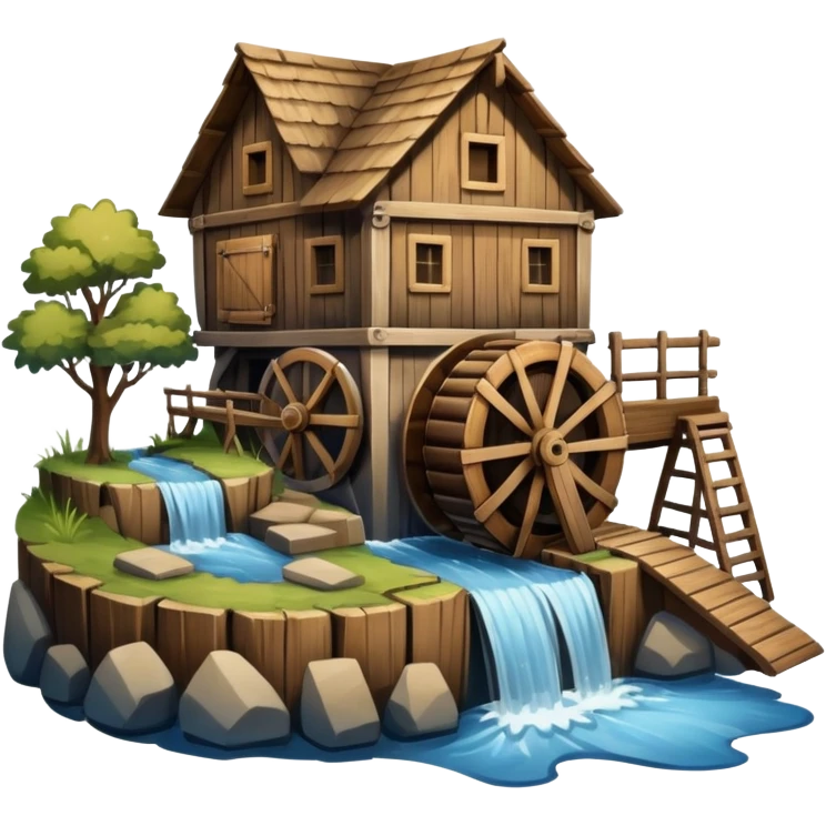 Moulin a eau emoji