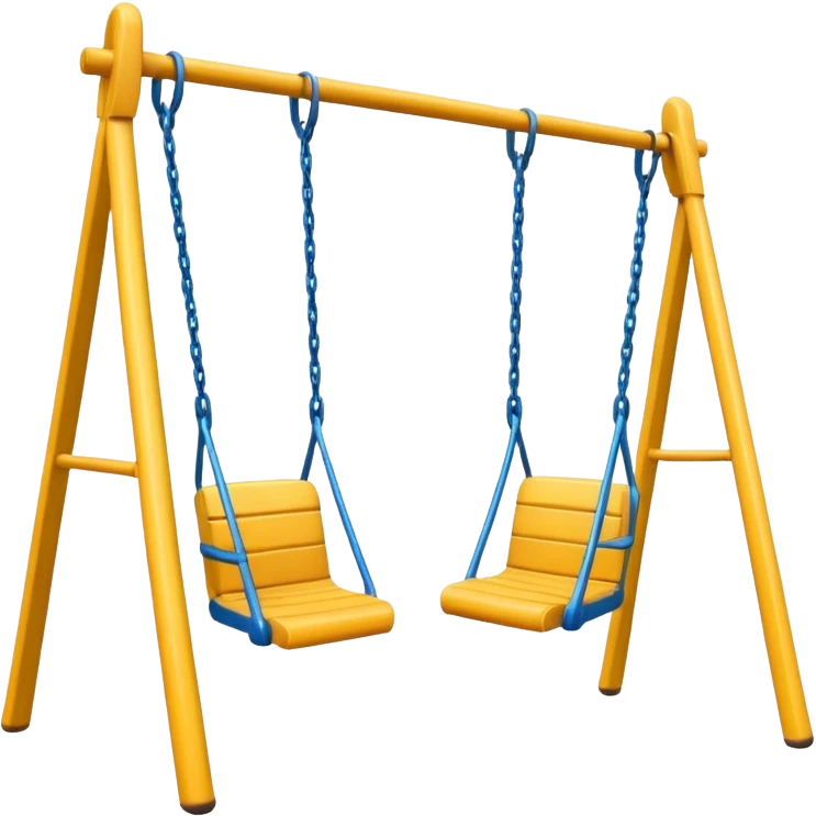 2 swings with no one on it emoji
