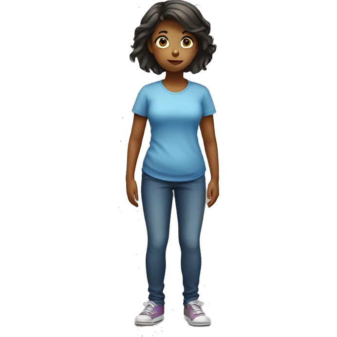 girl standing on scale  emoji