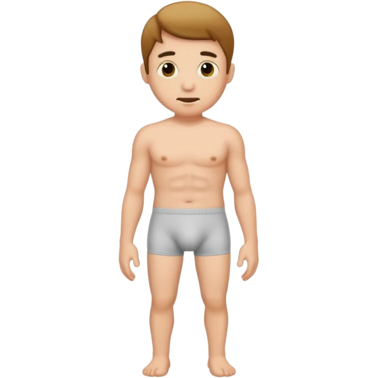 Create a man with only an underwear and no clothes emoji