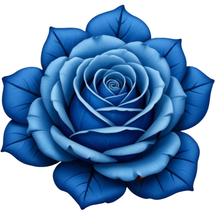 🌹💙flor azul emoji