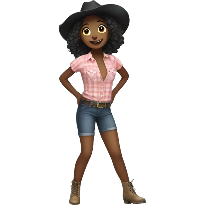Girl line dancing emoji