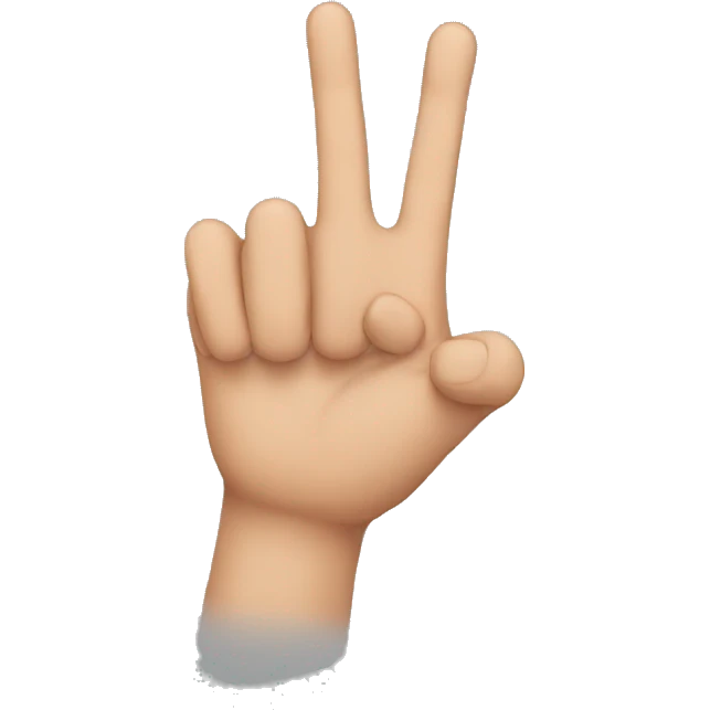 only one single finger on hand emoji