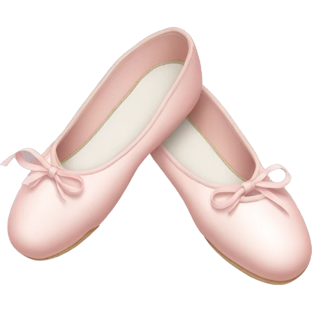 Pale pink ballet shoes emoji