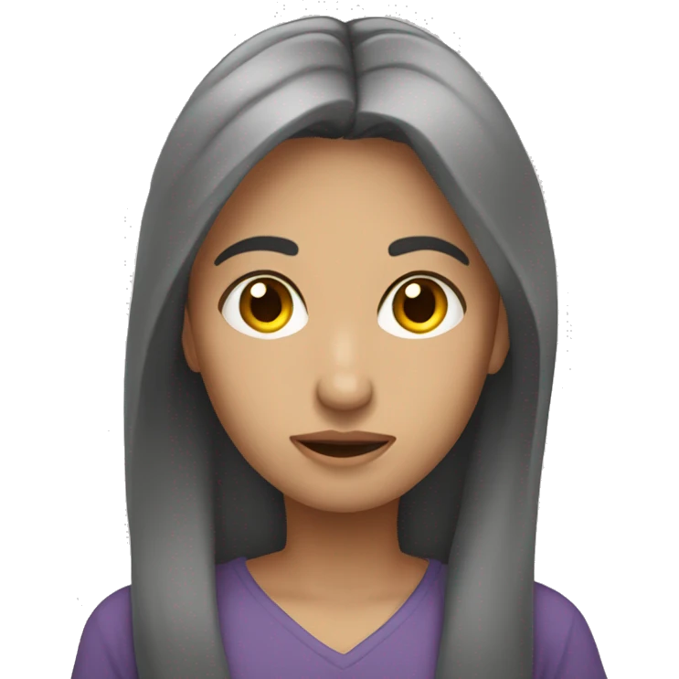 Una persona enojada pero a la vez triste emoji