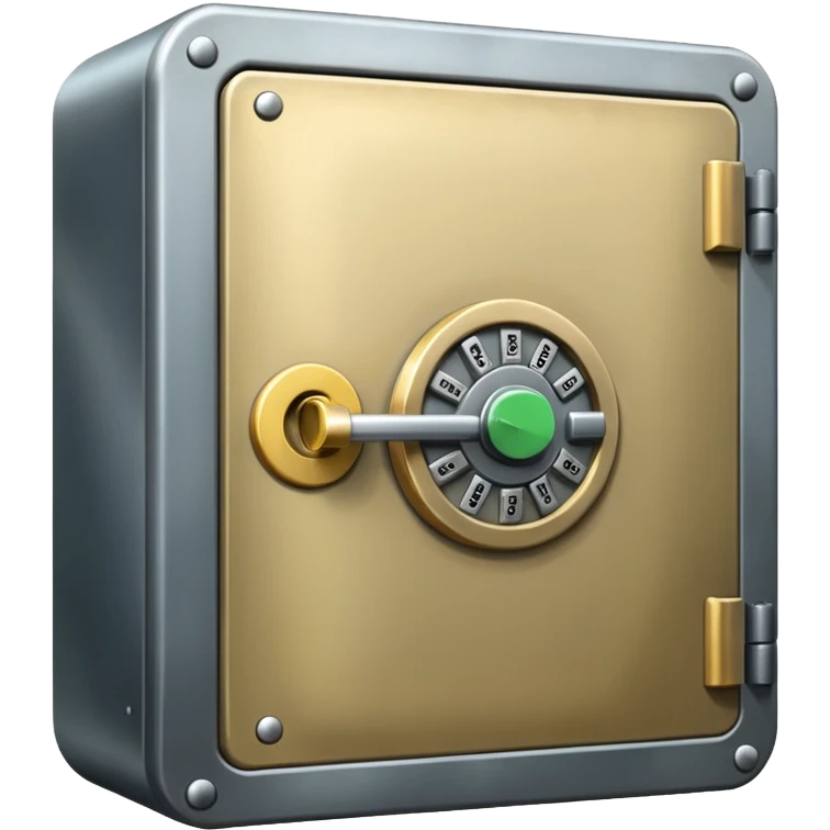 Locked bank vault emoji