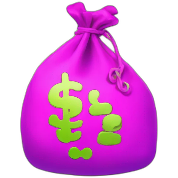 money bag fluor emoji