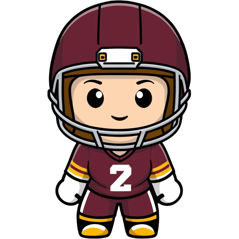 Softball player girl with medium length light brown hair maroon gold jersey black helmet emoji