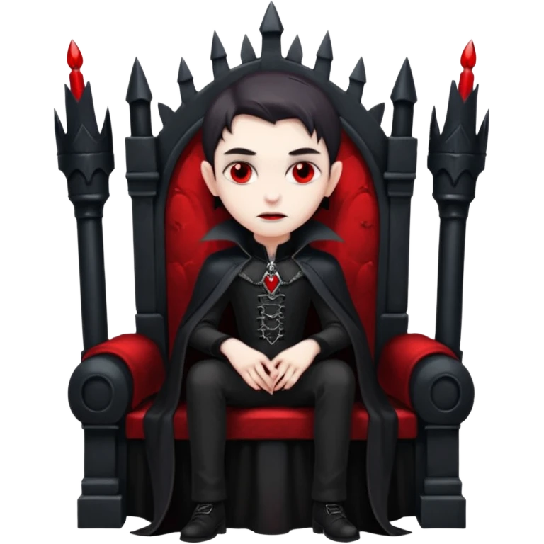 real vampire in a throne emoji