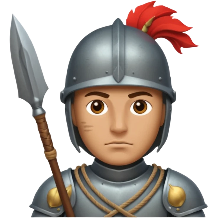 Guard – Armored soldier with spear or halberd emoji