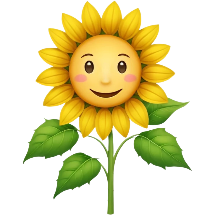 sonnenblumenstrauch mit lächeln emoji
