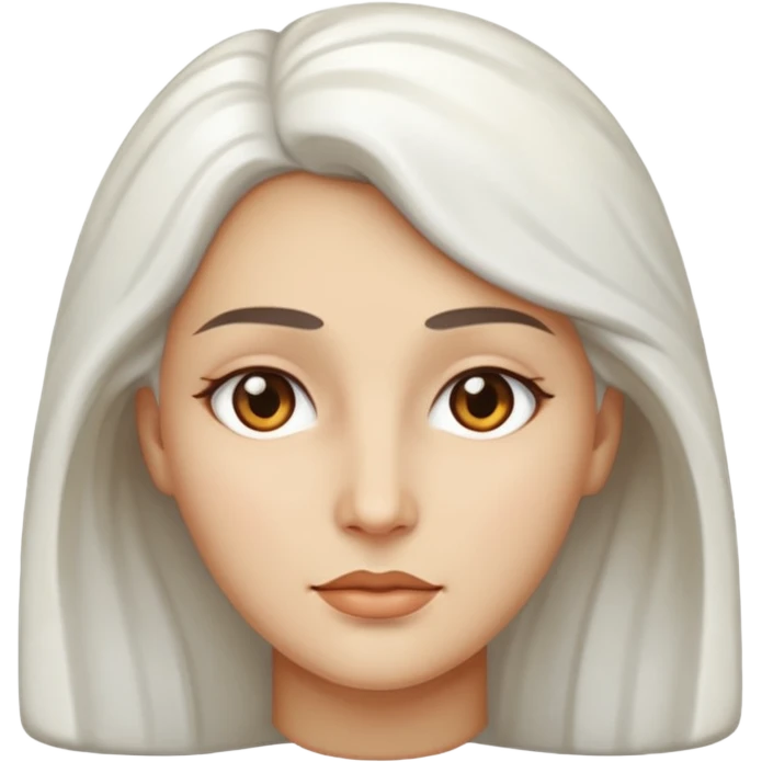 Marble style statue of woman face  emoji