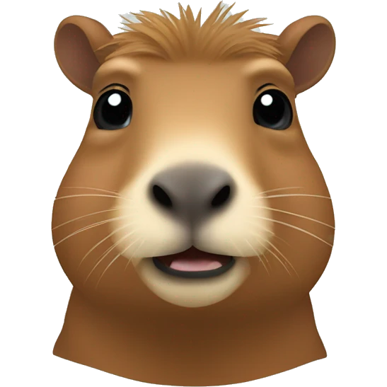 Christmas capybara emoji