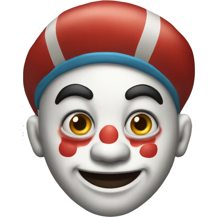 Red flag clown emoji