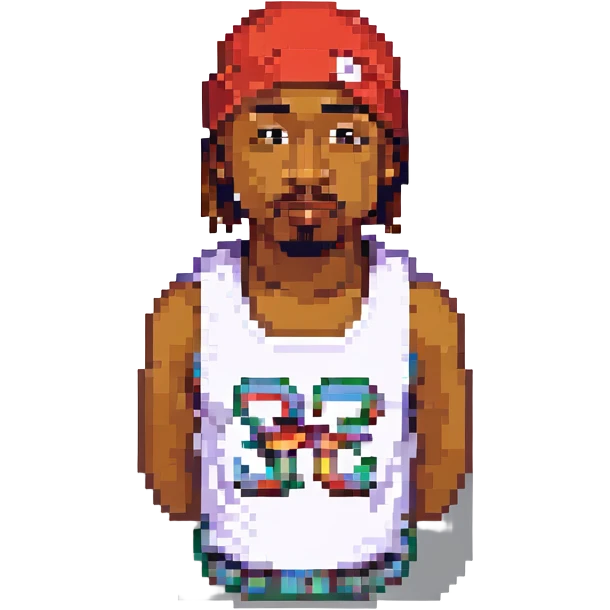 2Pac, no background emoji