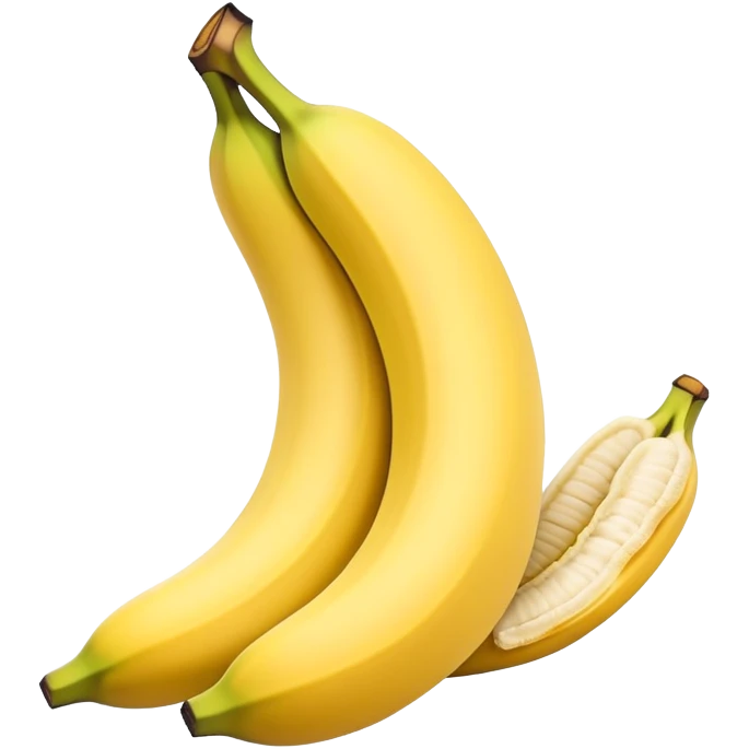 banana half peeled yellow fruit emoji