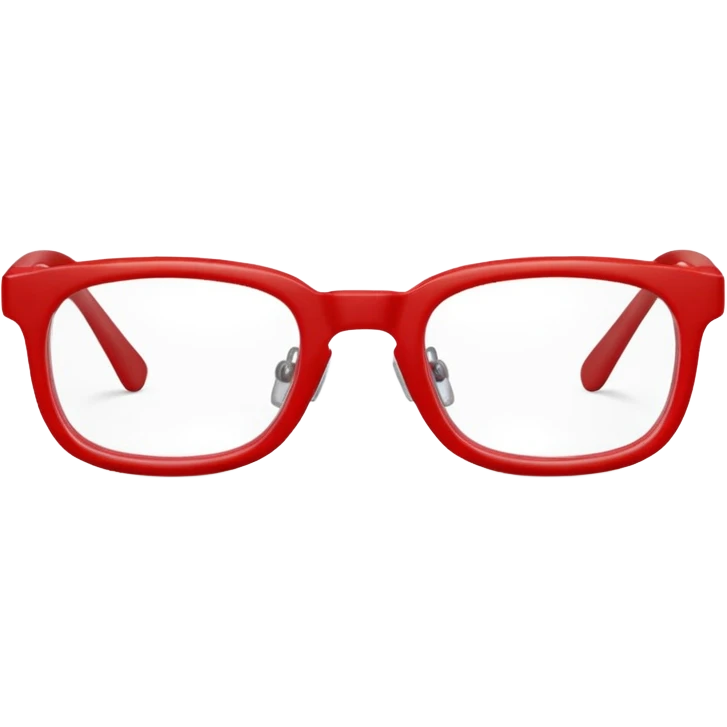 red  framed Reading glasses emoji