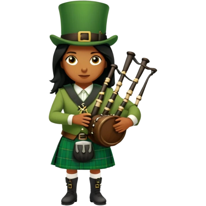 Green Bagpiper emoji