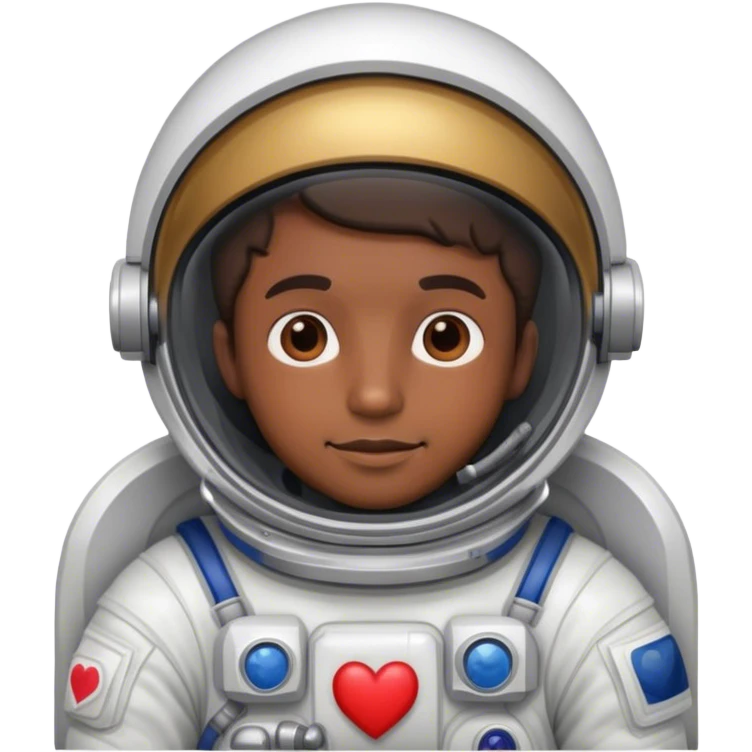 Astronaut man with heart  emoji