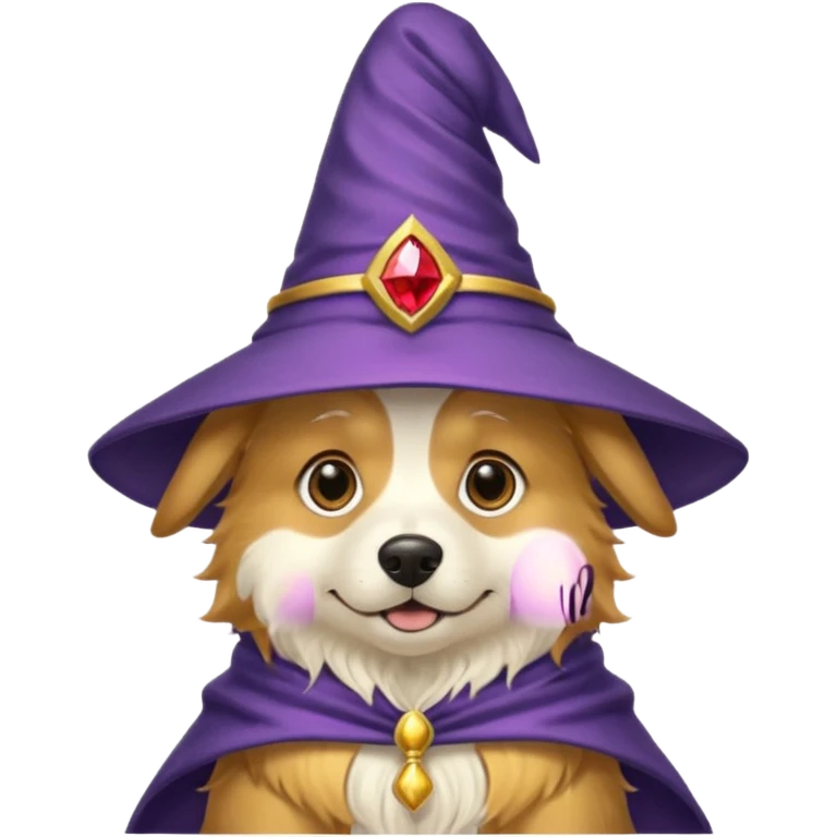 Dog wizard emoji